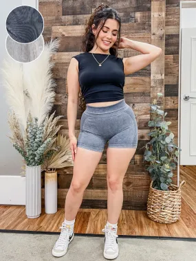Alex Washed Perfect Peach Shorts
