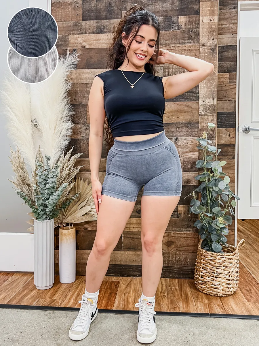 Alex Washed Perfect Peach Shorts