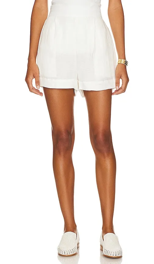 Anemos The High Waisted Short in White