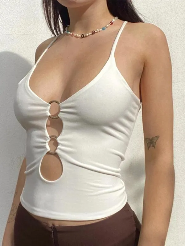 Chic Midriff-Baring Camisole - The Jakoto Collection