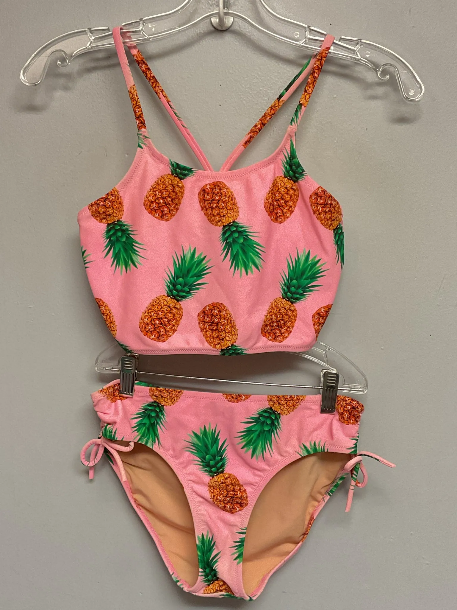 Crew Cuts Size 14 Pink & Brown Big Girls Swimwear & Cover-Ups