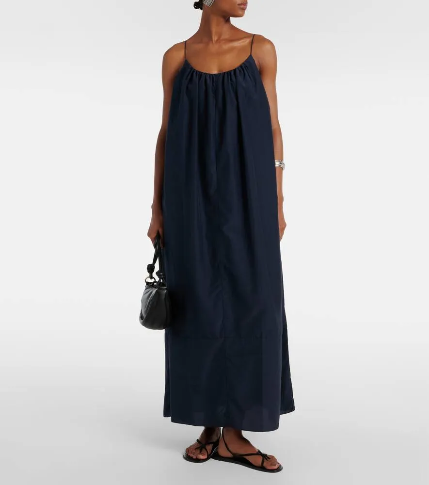 Faithfull Seine silk and cotton maxi dress