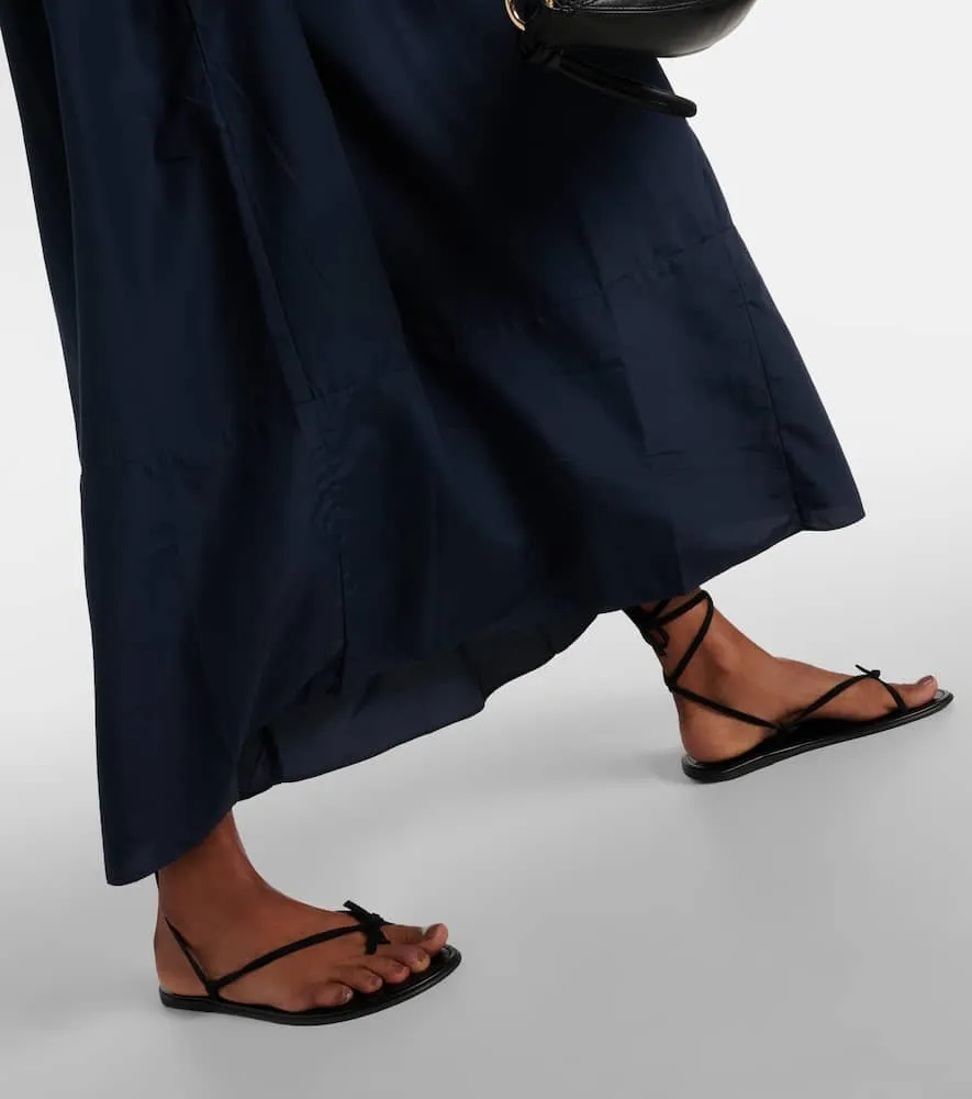 Faithfull Seine silk and cotton maxi dress