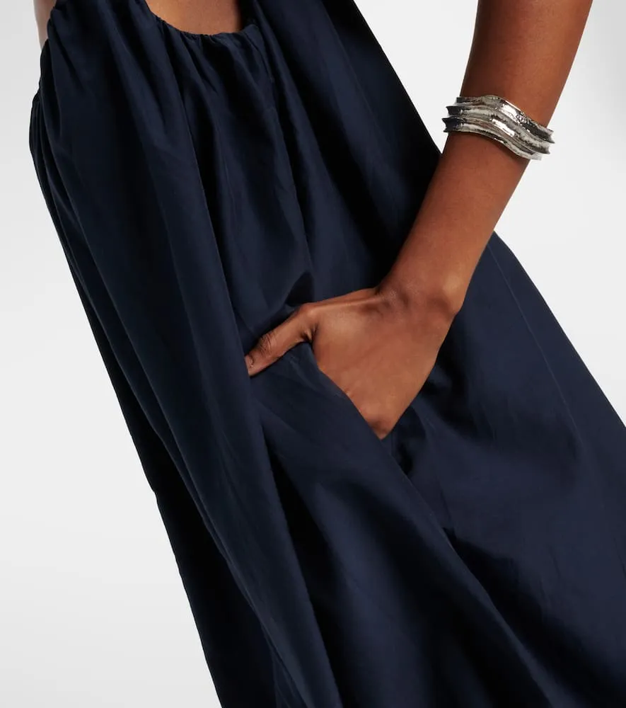 Faithfull Seine silk and cotton maxi dress