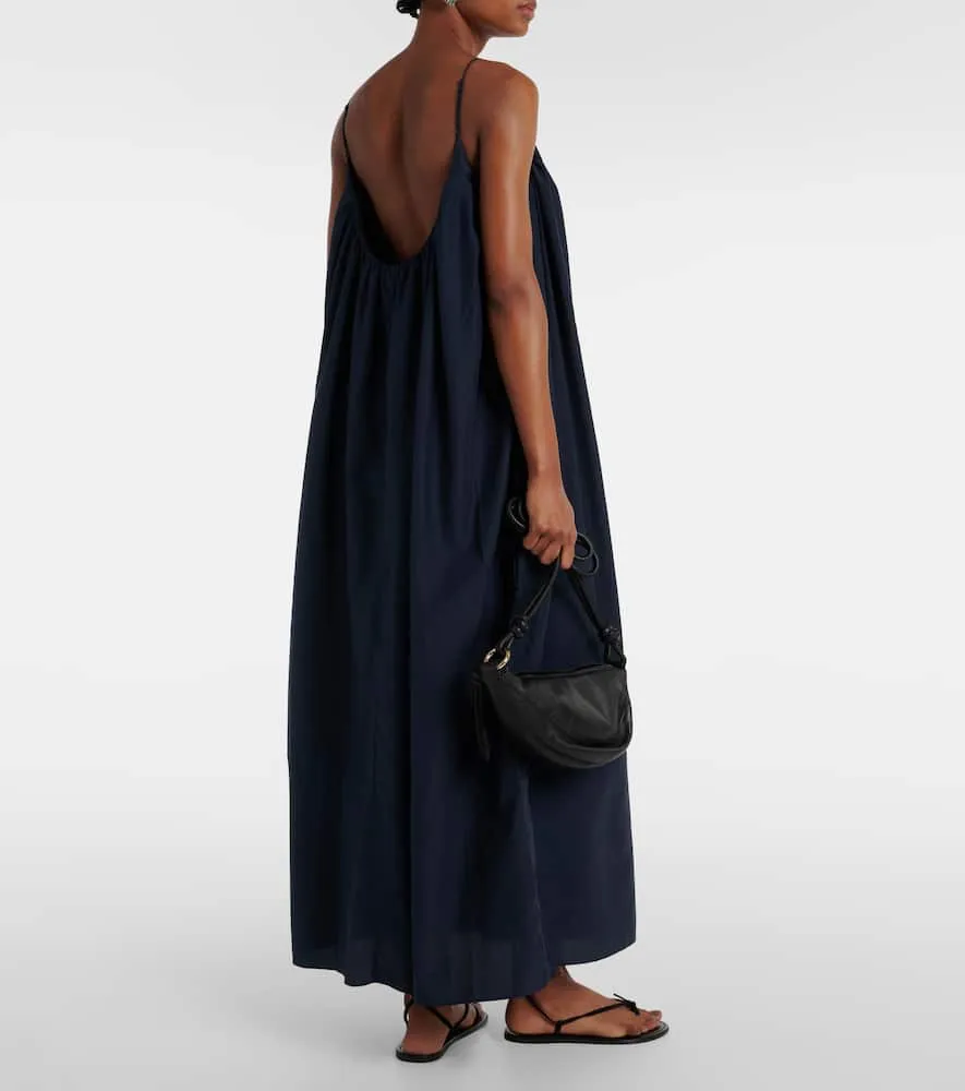 Faithfull Seine silk and cotton maxi dress