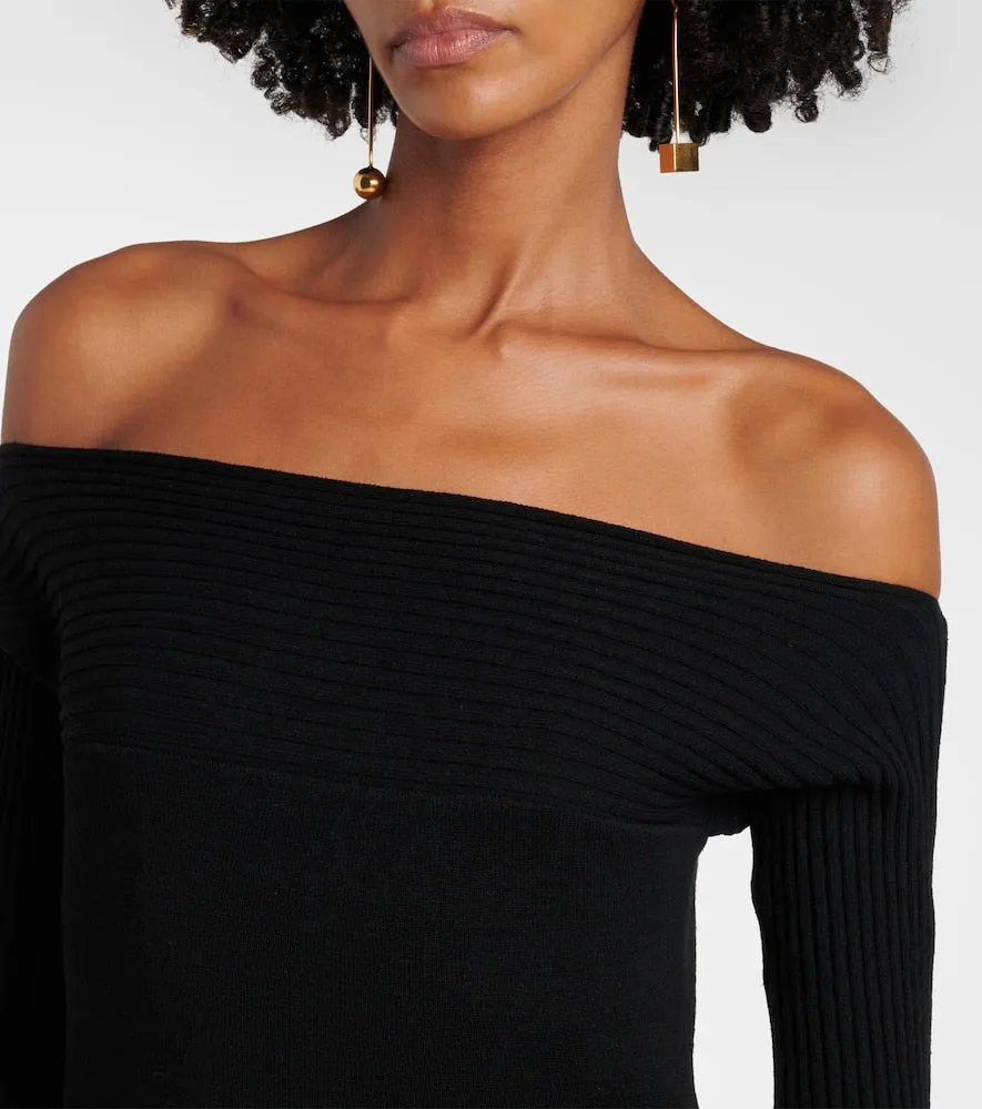 Faithfull Selene off-shoulder maxi dress