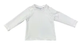 James & Lottie Boys Sammy Rash Guard Shirt - Long Sleeves - White
