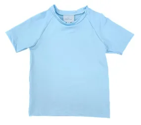 James & Lottie Boys Sammy Rash Guard Shirt - Short Sleeves - Blue