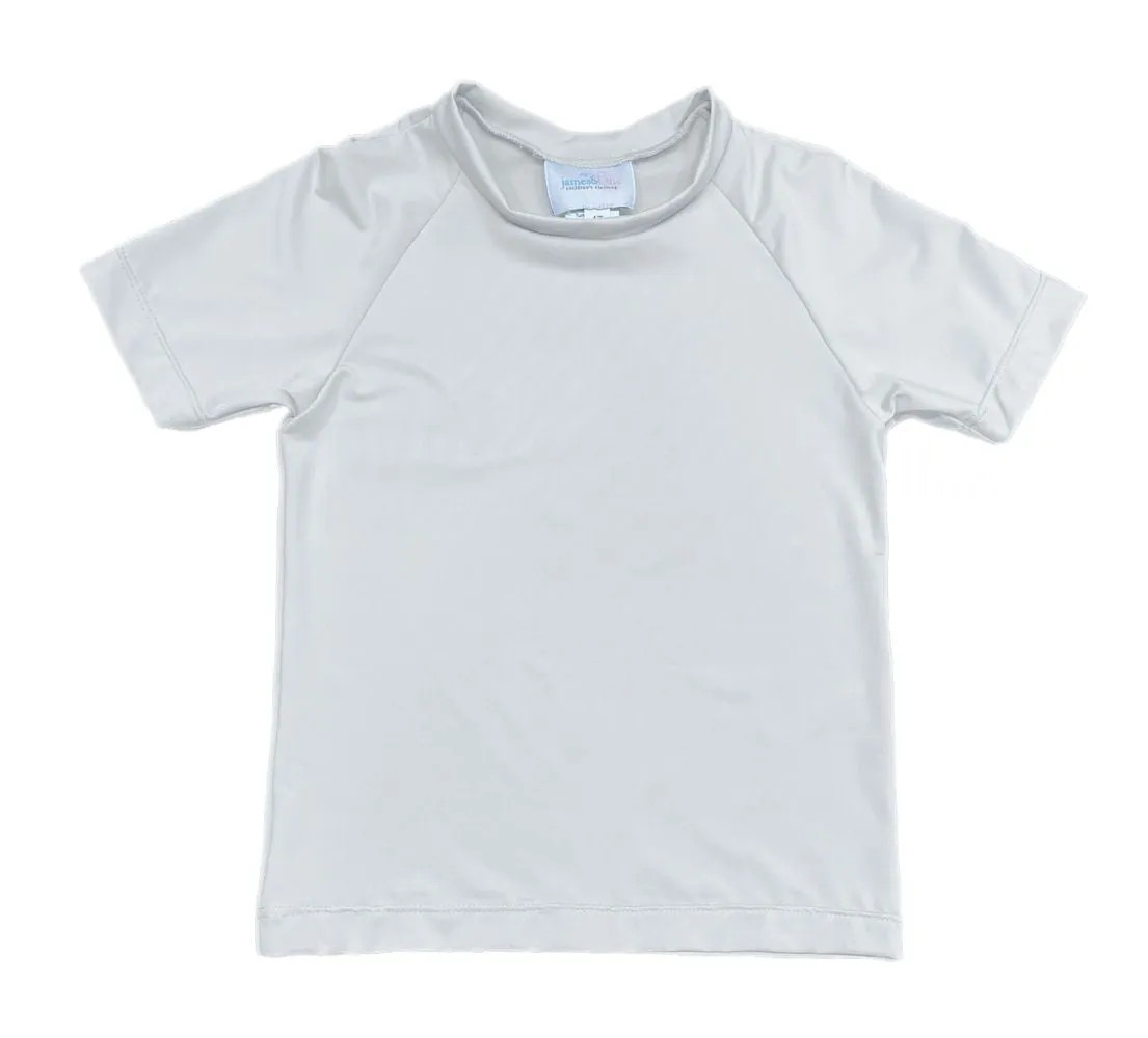 James & Lottie Sammy Short Sleeved Rash Guard Shirt - White