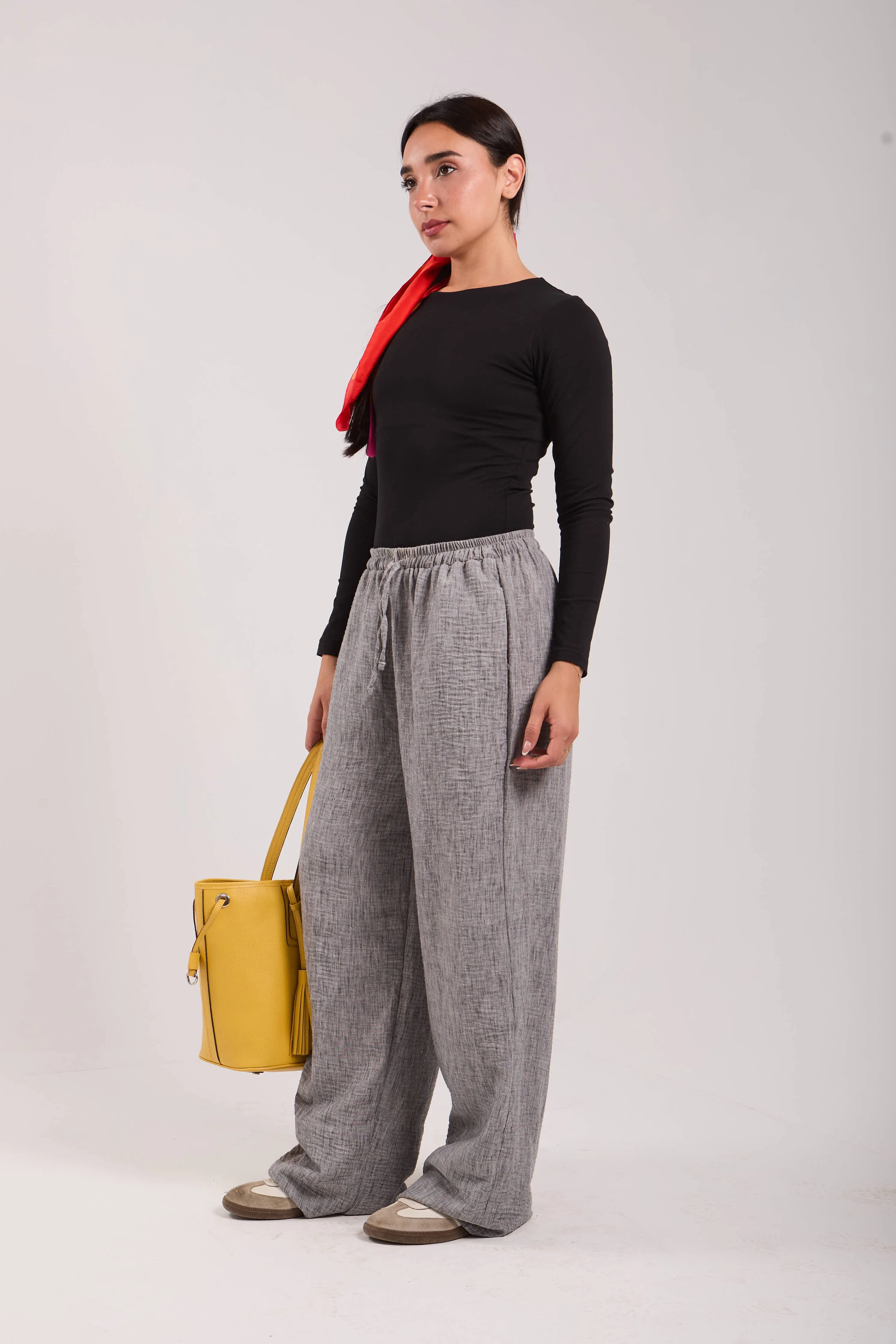Linen Drawstring Pants