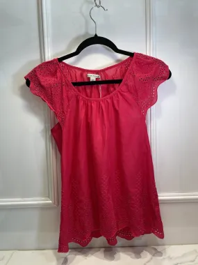 (XS) Cap Sleeve Flowy Top w/Eyelets